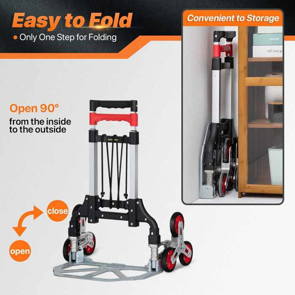Climbing Stair Folding Collapsible Hand Truck Dolly-Aroflit