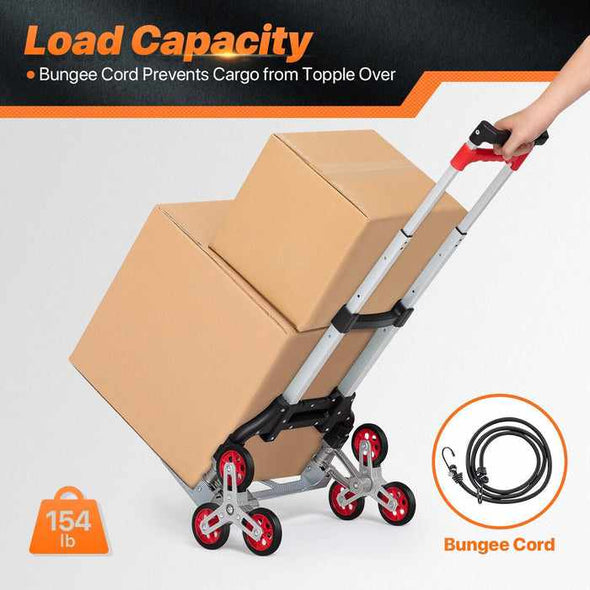 Climbing Stair Folding Collapsible Hand Truck Dolly-Aroflit