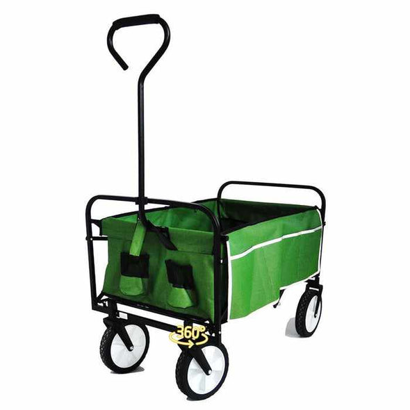 Collapsible Folding Beach Wagon Grocery Sports Cart-Aroflit