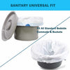 Commode Liners with Super Absorbent Pad-Aroflit