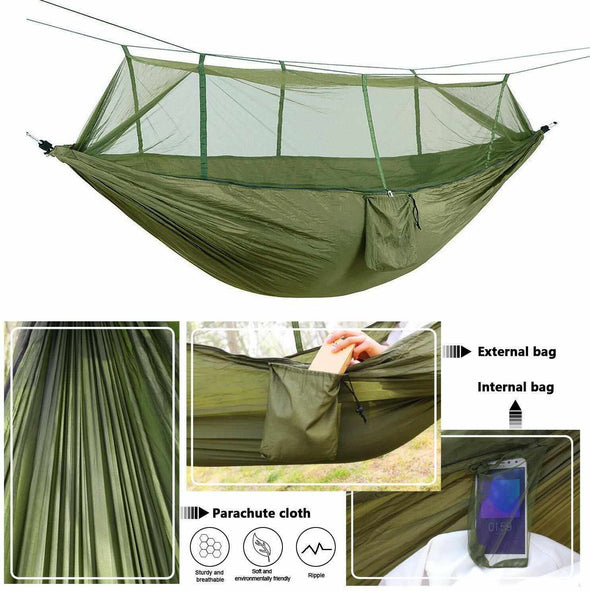 Double Person Mosquito Proof Camping Hammock