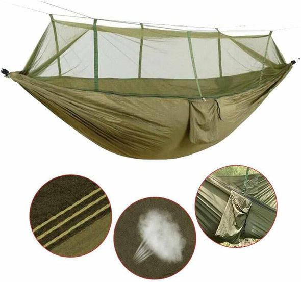 Double Person Mosquito Proof Camping Hammock