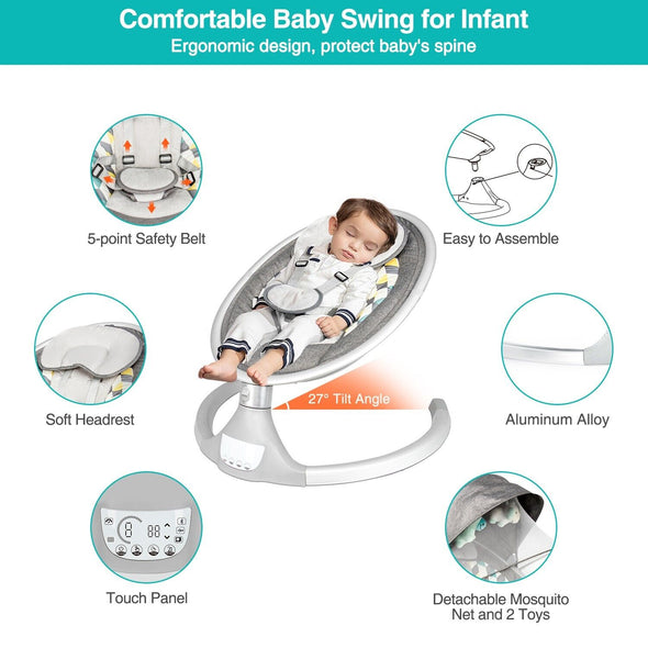 Electric Baby Bouncers with Bluetooth