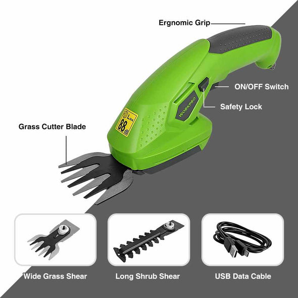 Electric Trimmer Rechargeable Hedge Cordless Trimmers for Grass