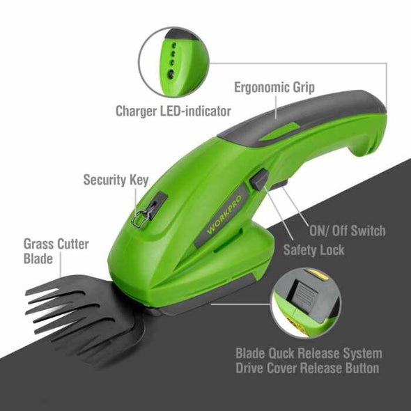 Electric Trimmer Rechargeable Hedge Cordless Trimmers for Grass