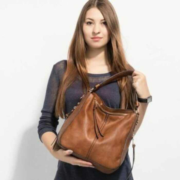 Elegant Leather Women Tote bag