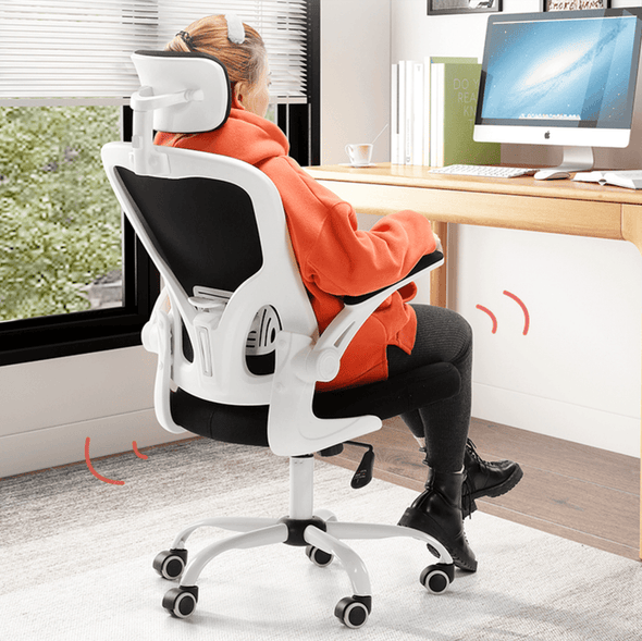 Ergonomic Office Computer Desk Chair With Back & Lumbar Support-Aroflit