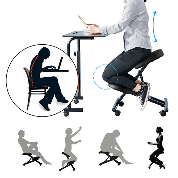 Ergonomic Posture Office Kneeling Saddle Chair-Aroflit