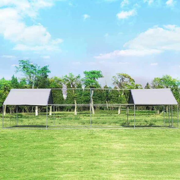 Extra Large Metal Chicken Coop Run For 20 Chickens-Aroflit