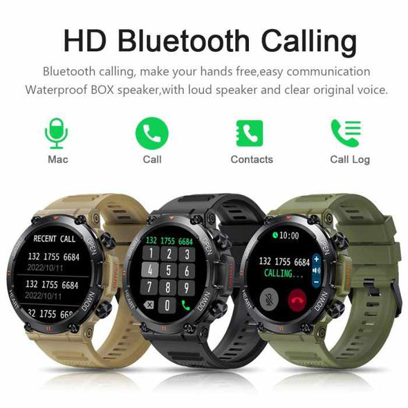 FitGuard™ HD Bluetooth Call Smart Watch Men’s Sports Fitness Tracker