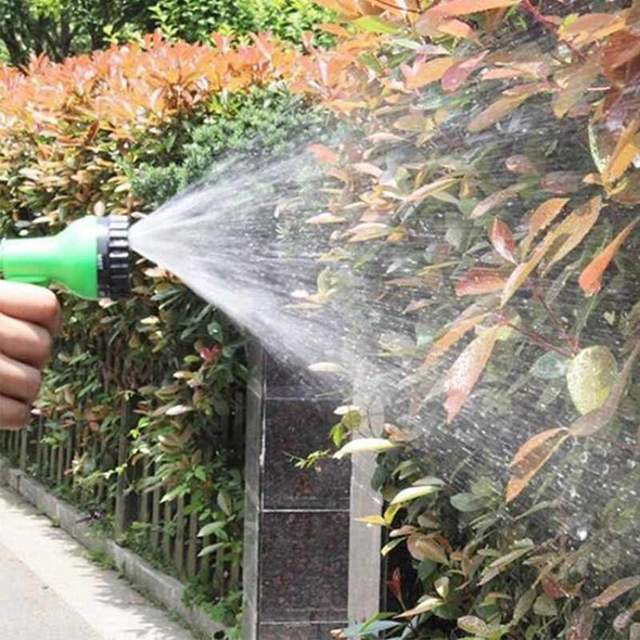 Flat Garden Hose pipe reel with spray nozzle gun