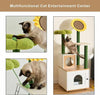 Flower Cat Climbing Condo Tower Tree With Litter Box-Aroflit