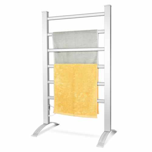 Free Standing Electric Heated Towel Warmer Rack-Aroflit