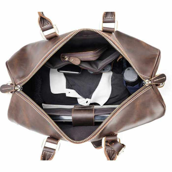 Full Grain Leather Luxury Carry On Bag For men