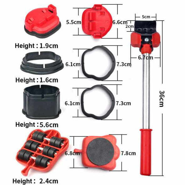 Furniture Lifter Tool Roller set