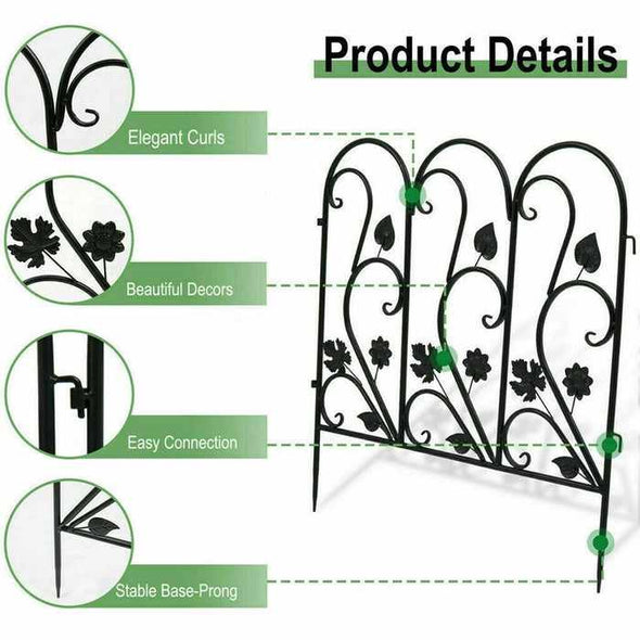 Garden Border Decorative Metal Fence Panels-Aroflit