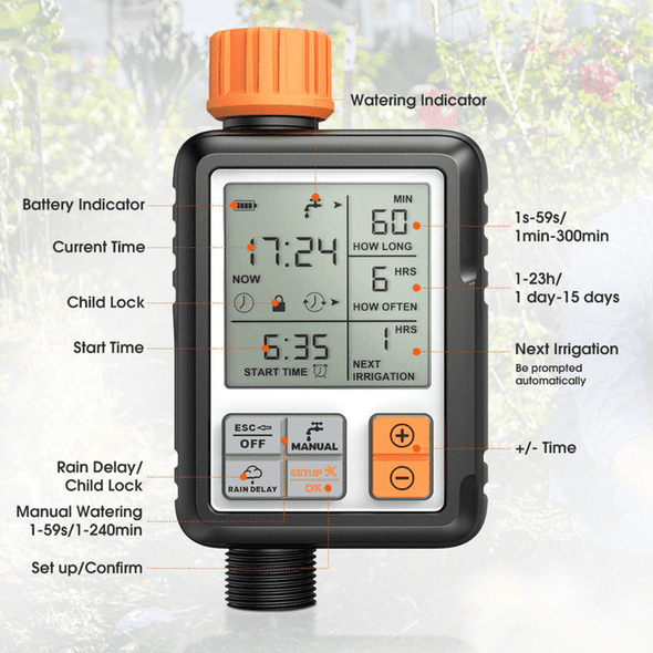 Garden Water Sprinkler Irrigation Hose Timer Controller-Aroflit