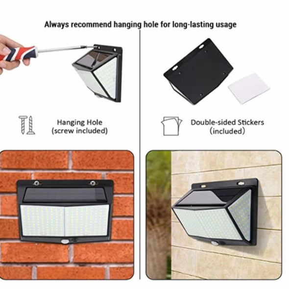 Garden solar wall light