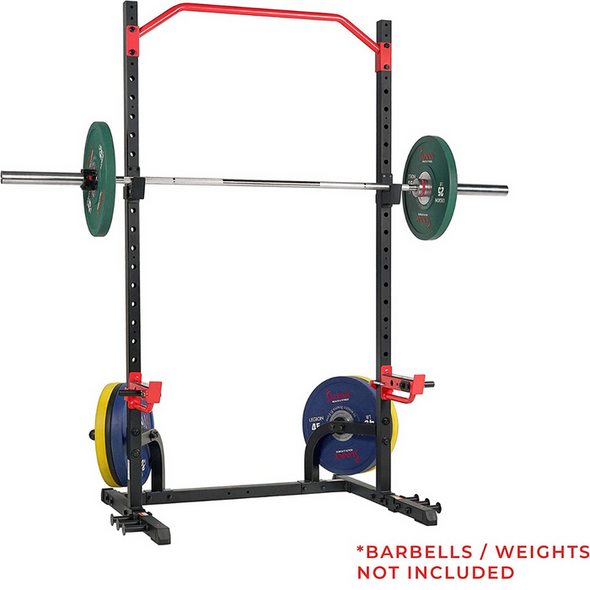 Gym Power Squat Half Rack For Home With Lats Pulldown-Aroflit