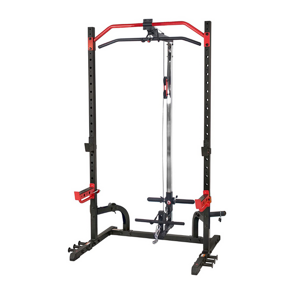 Gym Power Squat Half Rack For Home With Lats Pulldown-Aroflit