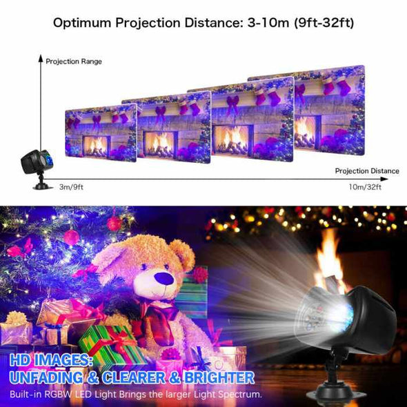 Halloween Christmas Window Projector Party Decor