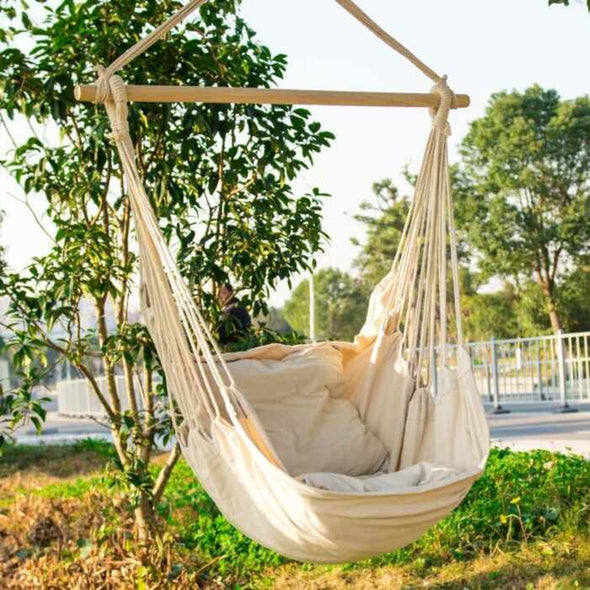 Hanging Rope Swing Hammock Chair