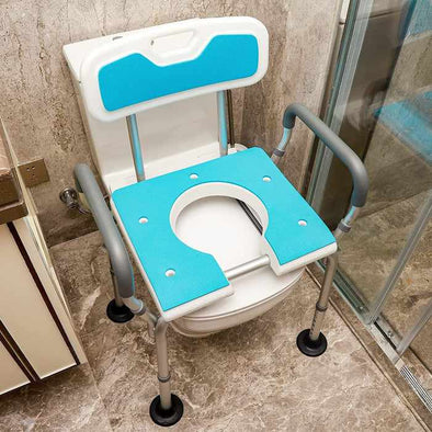 Heavy Duty Adults Portable Bedside Toilet Commode Potty Chair-Aroflit