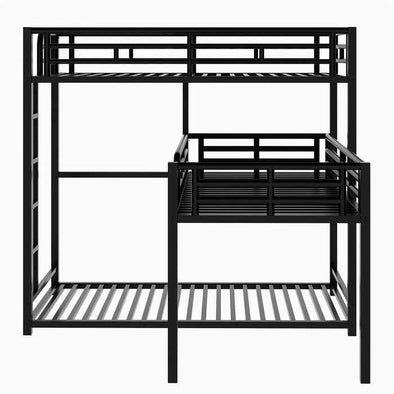 Heavy Duty L Shaped Triple Tier Bunk Bed-Aroflit