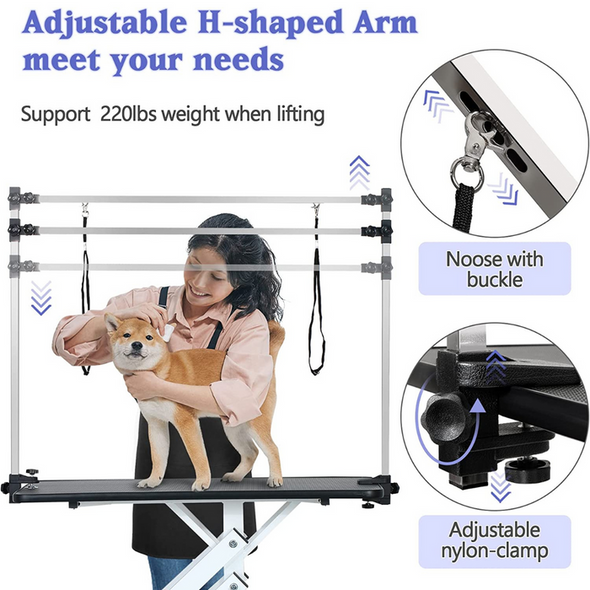 Heavy Duty Large Dogs Hydraulic Grooming Table-Aroflit