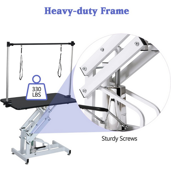 Heavy Duty Large Dogs Hydraulic Grooming Table-Aroflit