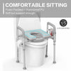 Heavy Duty Raised Elevated Toilet Seat With Handles-Aroflit