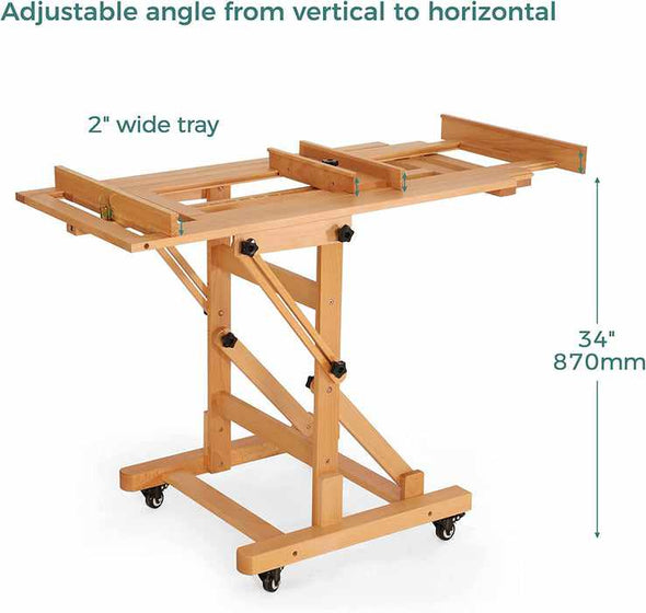 Heavy Duty Wooden Art Canvas Painting Easel Stand-Aroflit