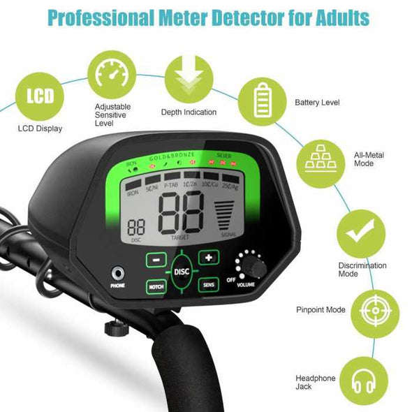 High Accuracy Metal Detector Kit with Waterproof Coil