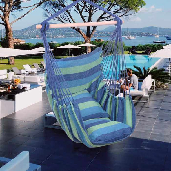 HulaSwing™ Large Garden Hammock Chair Hanging Swing Seat