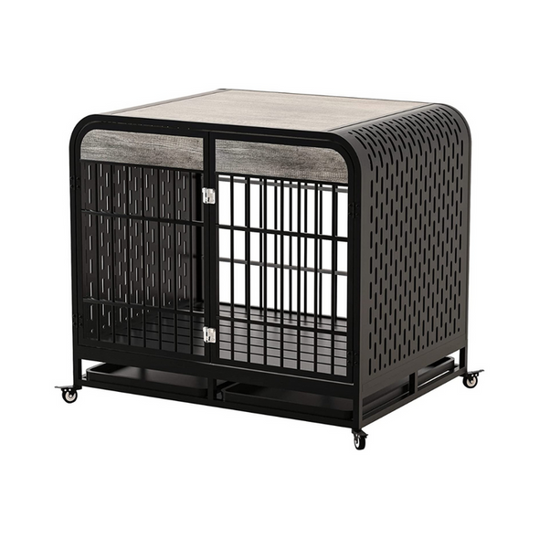 Indestructible Heavy Duty Dog Escape Proof Kennel Crate-Aroflit