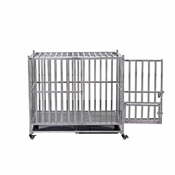 Indestructible Heavy Duty Dog Escape Proof Kennel Crate-Aroflit