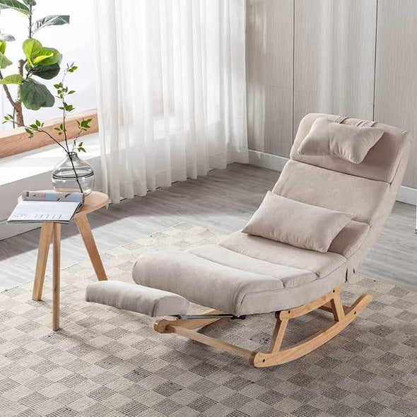 Indoor Bedroom Zero Gravity Chaise Lounge Rocking Chair-Aroflit