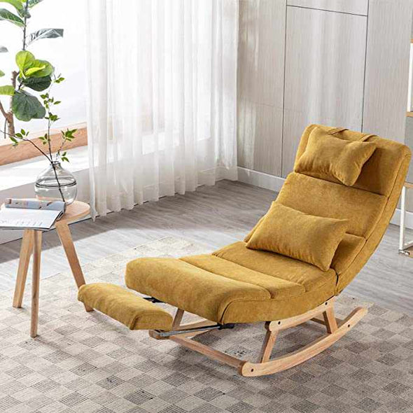 Indoor Bedroom Zero Gravity Chaise Lounge Rocking Chair-Aroflit