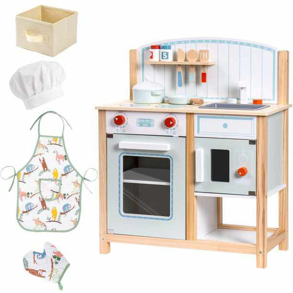 Kid's Wooden Play Kitchen Set-Aroflit