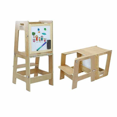 Kitchen Busy Board Learning Tower Step Stool Helper-Aroflit