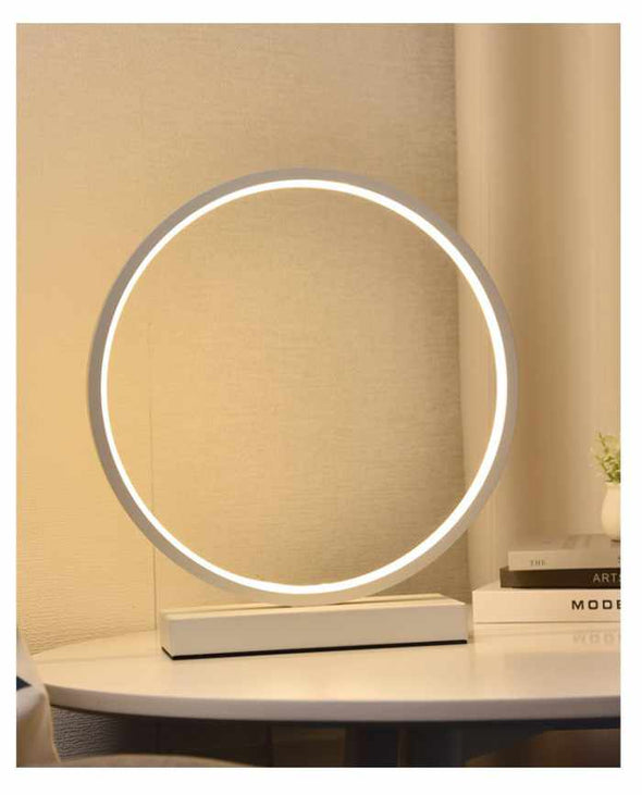 LED Desk Lamp Round Acrylic Reading Lamp