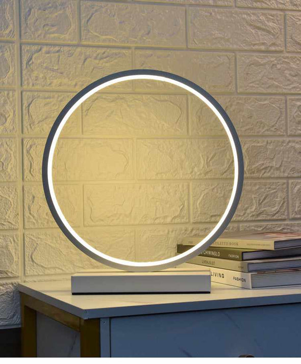 LED Desk Lamp Round Acrylic Reading Lamp