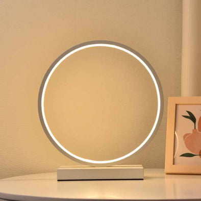 LED Desk Lamp Round Acrylic Reading Lamp