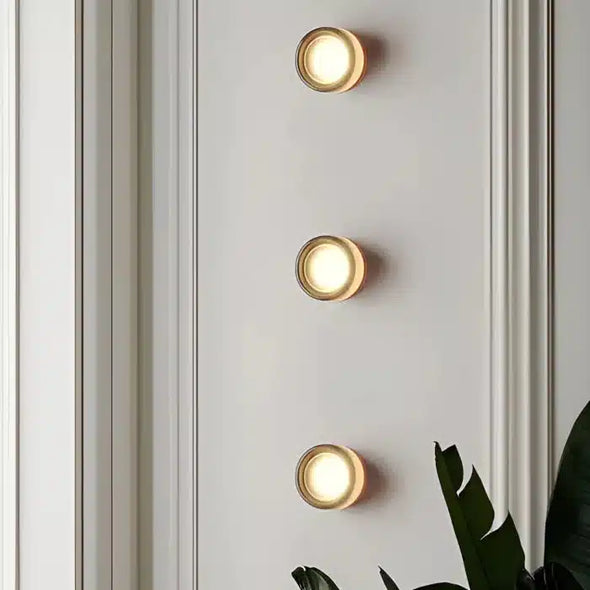 LED Wall Sconce Creative Round Glass Lighting