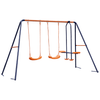 Large Children's Metal Backyard Swing Set-Aroflit