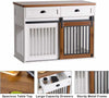 Large Dog Kennel Crate End Table Furniture-Aroflit