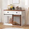 Large Dog Kennel Crate End Table Furniture-Aroflit