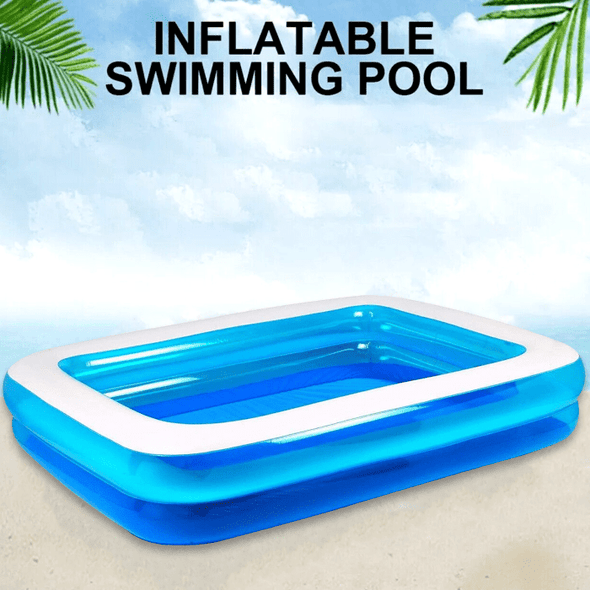 Large Family Inflatable Swimming Pool Garden Outdoor Summer Fun Paddling Pool