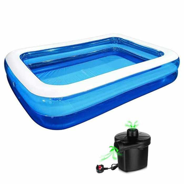 Large Family Inflatable Swimming Pool Garden Outdoor Summer Fun Paddling Pool