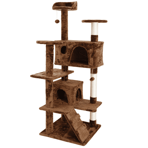 Large Tall Carpeted Cat Tree Condo Tower Climbing Stand-Aroflit